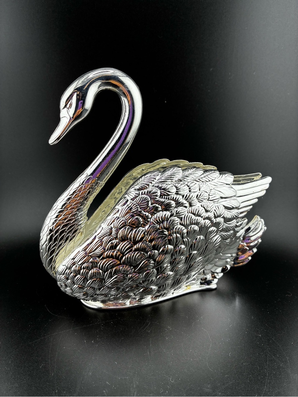 1984 Godinger Silver plated Swan letter holder
